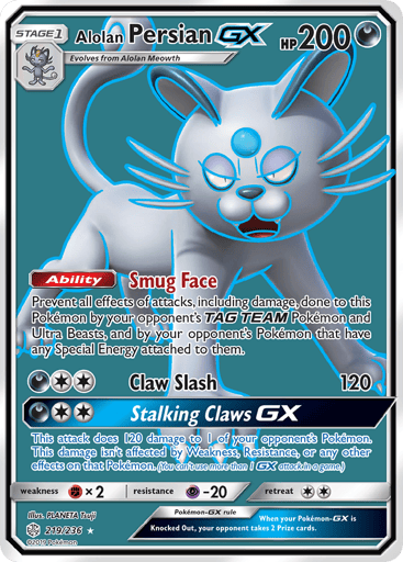 Alolan Persian-GX - Cosmic Eclipse 219