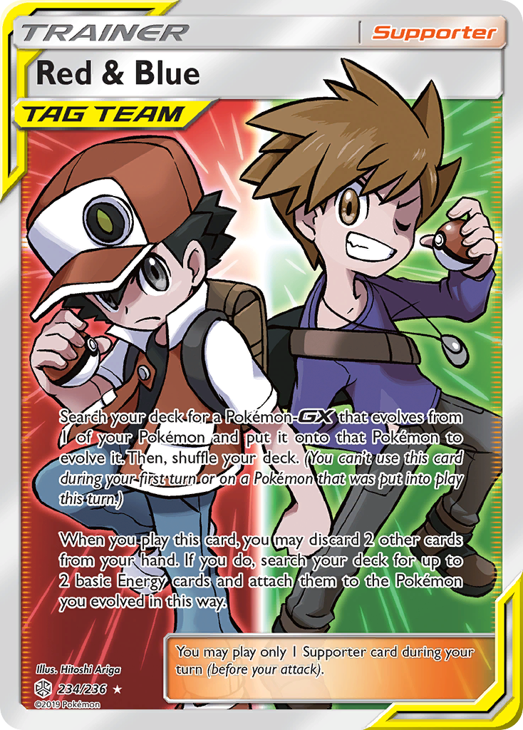Red & Blue – Cosmic Eclipse 234/236 Pokémon card