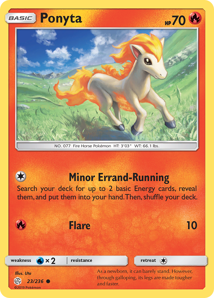 Ponyta – Cosmic Eclipse 23/236 Pokémon card