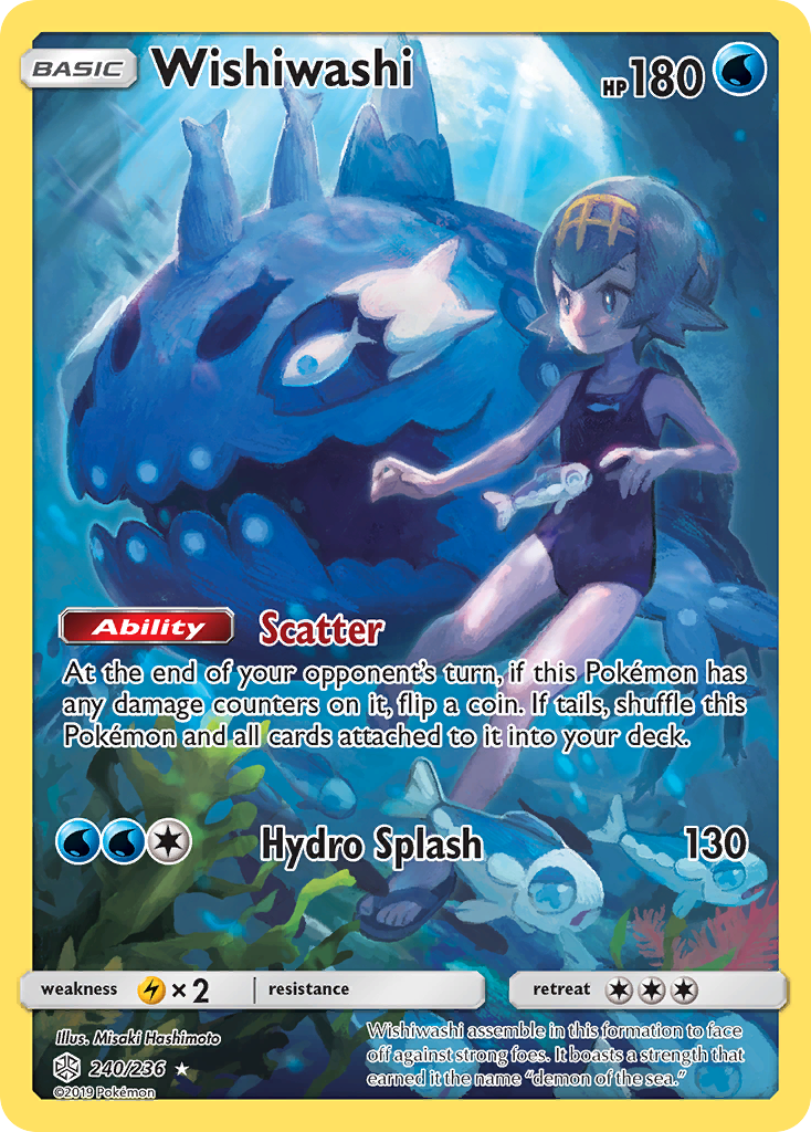 Wishiwashi – Cosmic Eclipse 240/236 Pokémon card