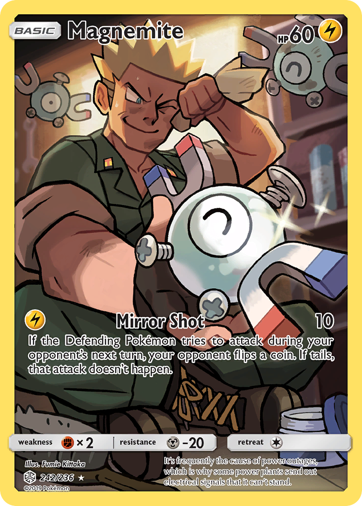 Magnemite – Cosmic Eclipse 242/236 Pokémon card