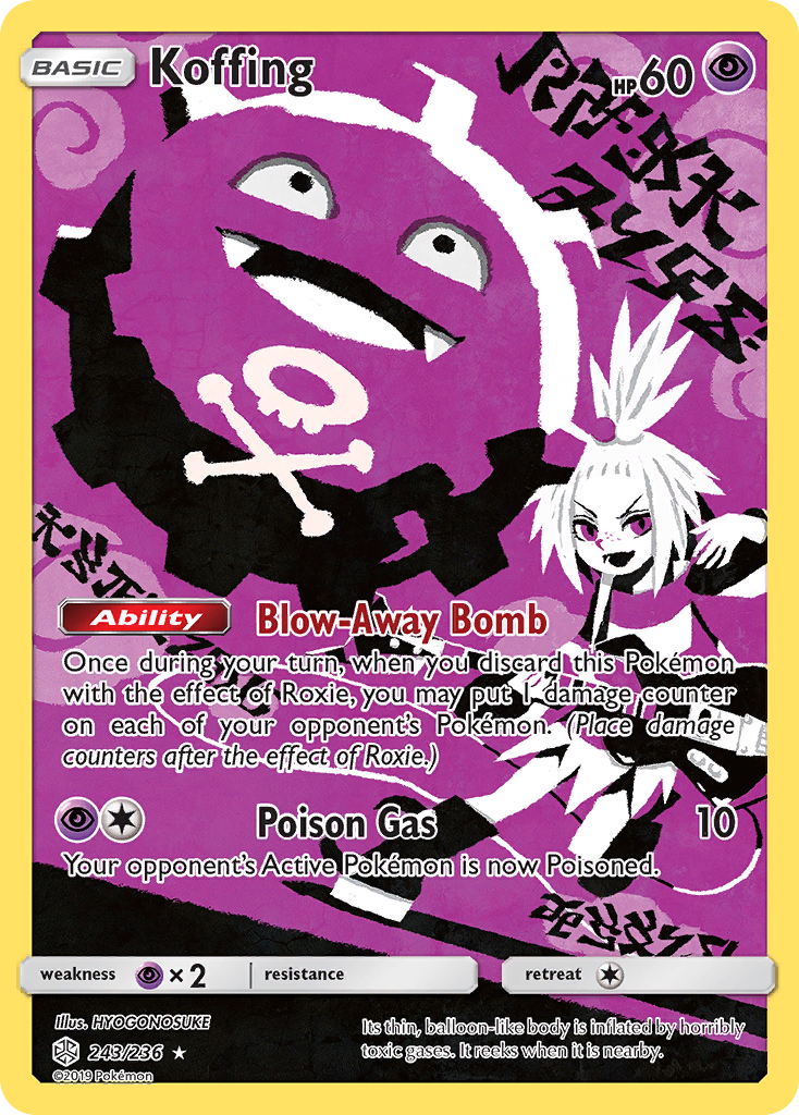 Koffing – Cosmic Eclipse 243/236 Pokémon card