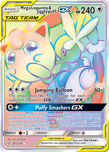 Mega Lopunny & Jigglypuff-GX - Cosmic Eclipse 261
