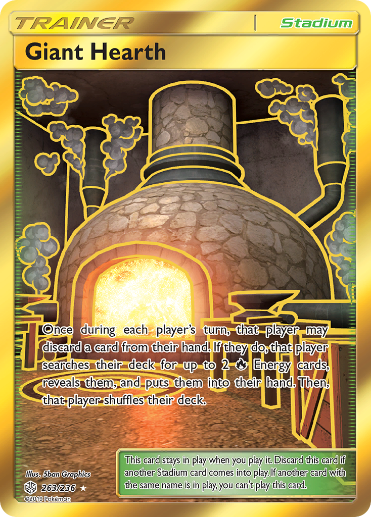 Giant Hearth – Cosmic Eclipse 263/236 Pokémon card