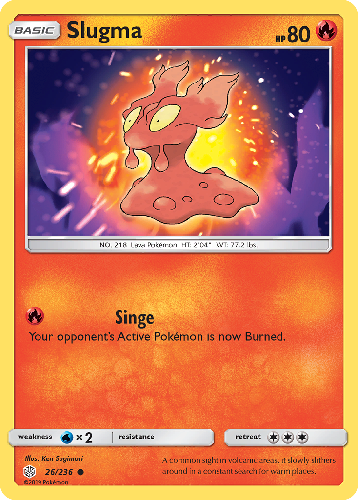 Slugma – Cosmic Eclipse 26/236 Pokémon card