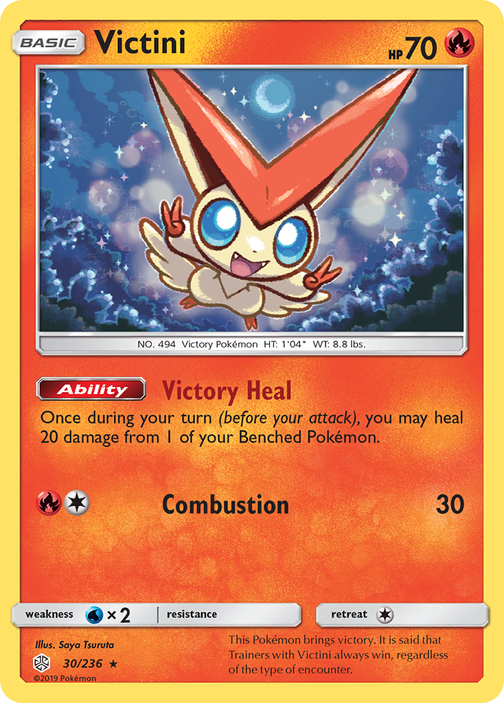 Victini – Cosmic Eclipse 30/236 Pokémon card