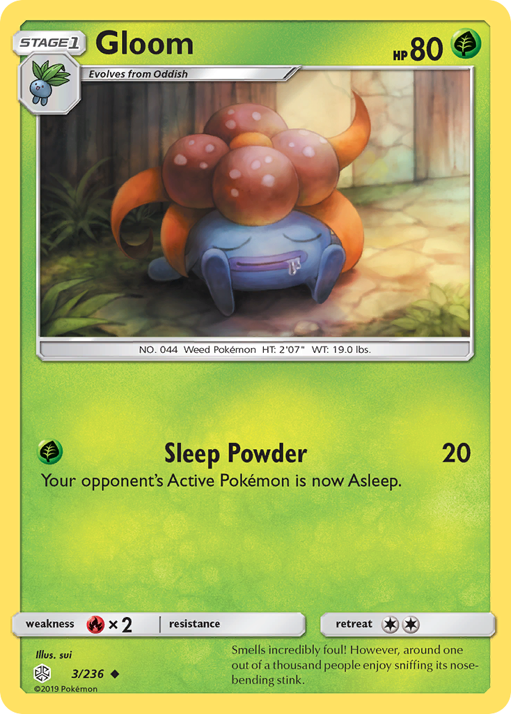 Gloom – Cosmic Eclipse 3/236 Pokémon card