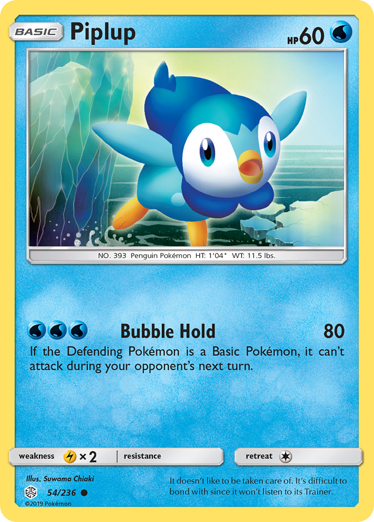 Piplup – Cosmic Eclipse 54/236 Pokémon card
