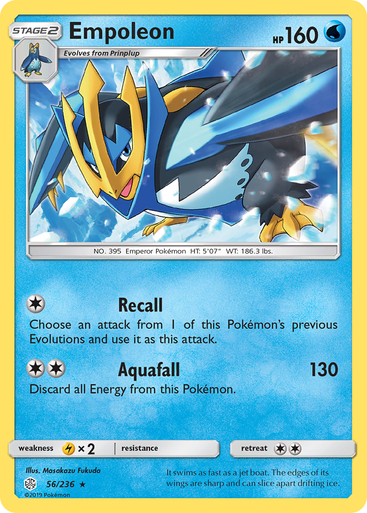 Empoleon – Cosmic Eclipse 56/236 Pokémon card
