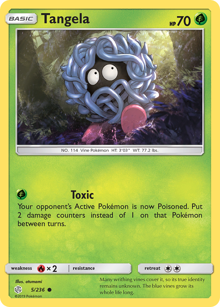 Tangela – Cosmic Eclipse 5/236 Pokémon card
