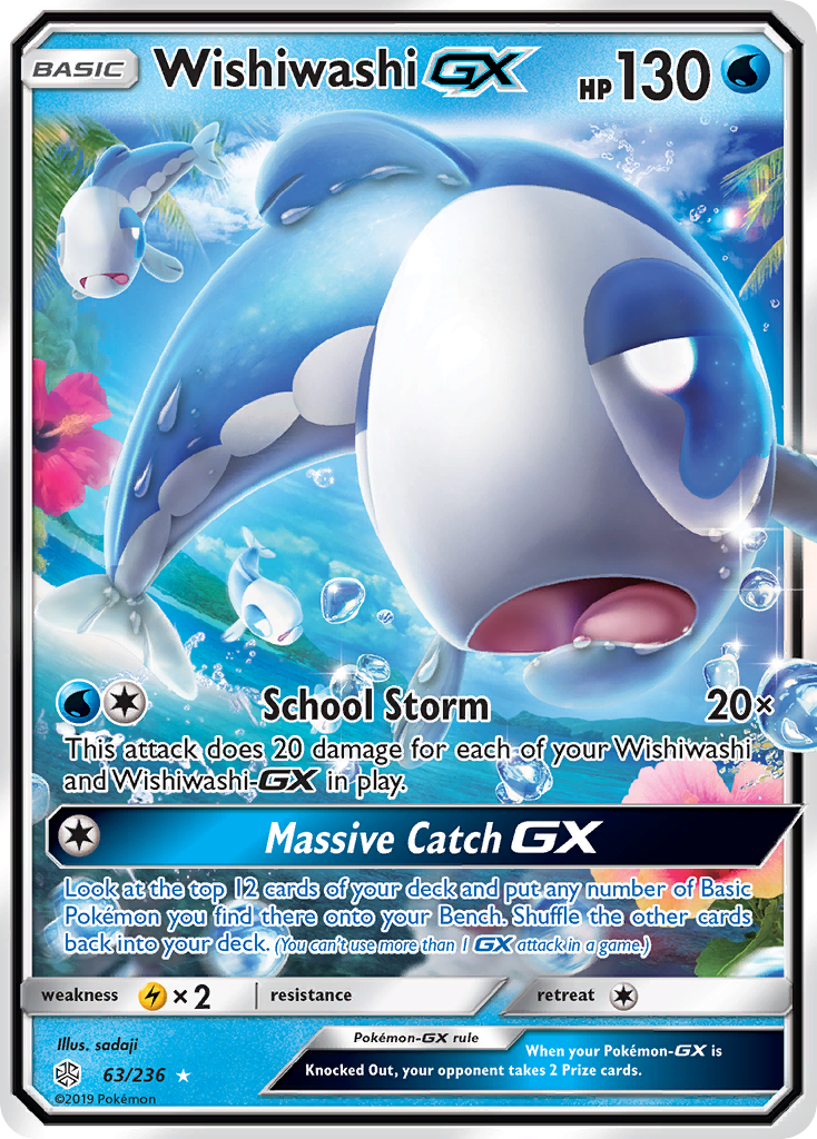 Wishiwashi-GX – Cosmic Eclipse 63/236 Pokémon card