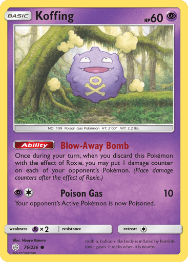 Koffing - Cosmic Eclipse 76
