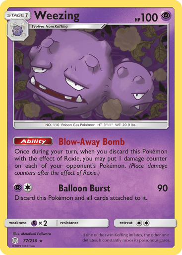 Weezing - Cosmic Eclipse 77