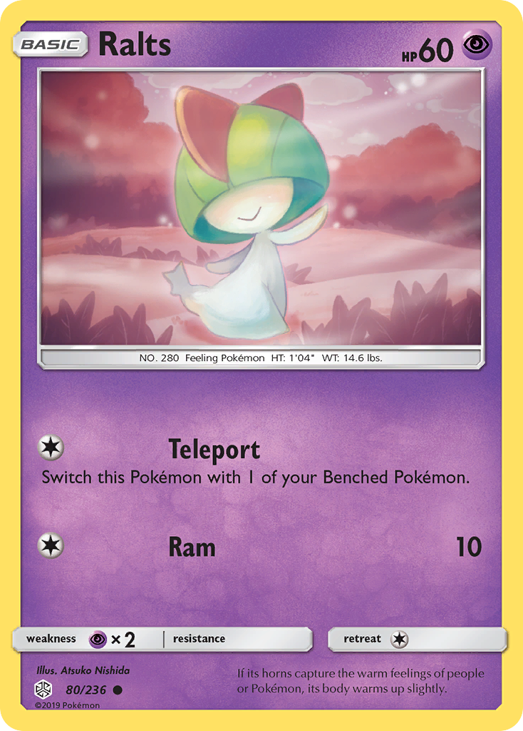 Ralts – Cosmic Eclipse 80/236 Pokémon card