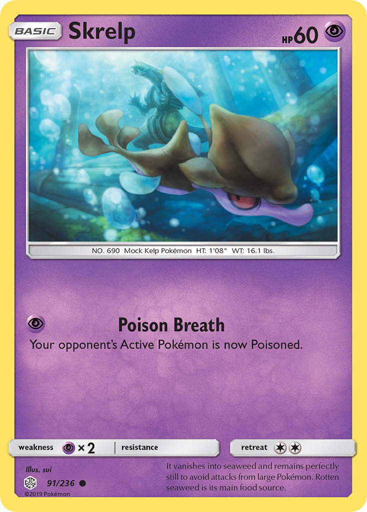 Skrelp – Cosmic Eclipse 91/236 Pokémon card