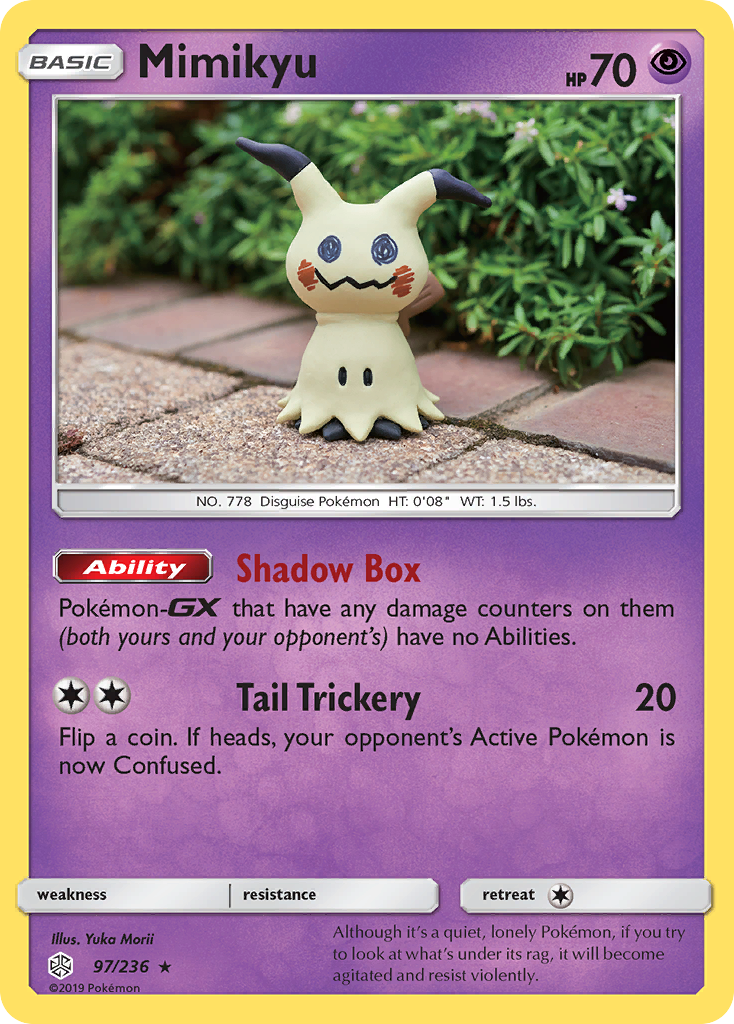 Mimikyu – Cosmic Eclipse 97/236 Pokémon card