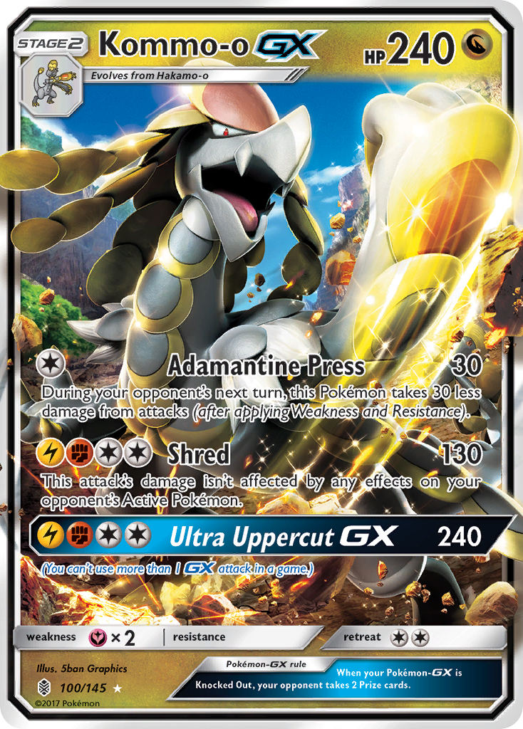 Kommo-o-GX – Guardians Rising 100/145 Pokémon card