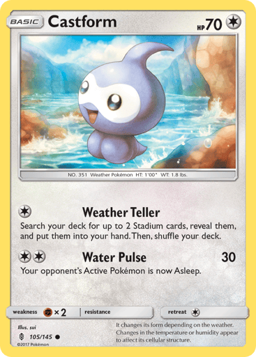 Castform - Guardians Rising 105
