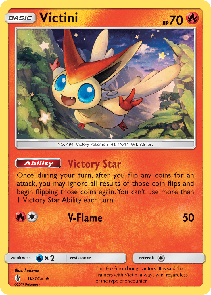Victini – Guardians Rising 10/145 Pokémon card