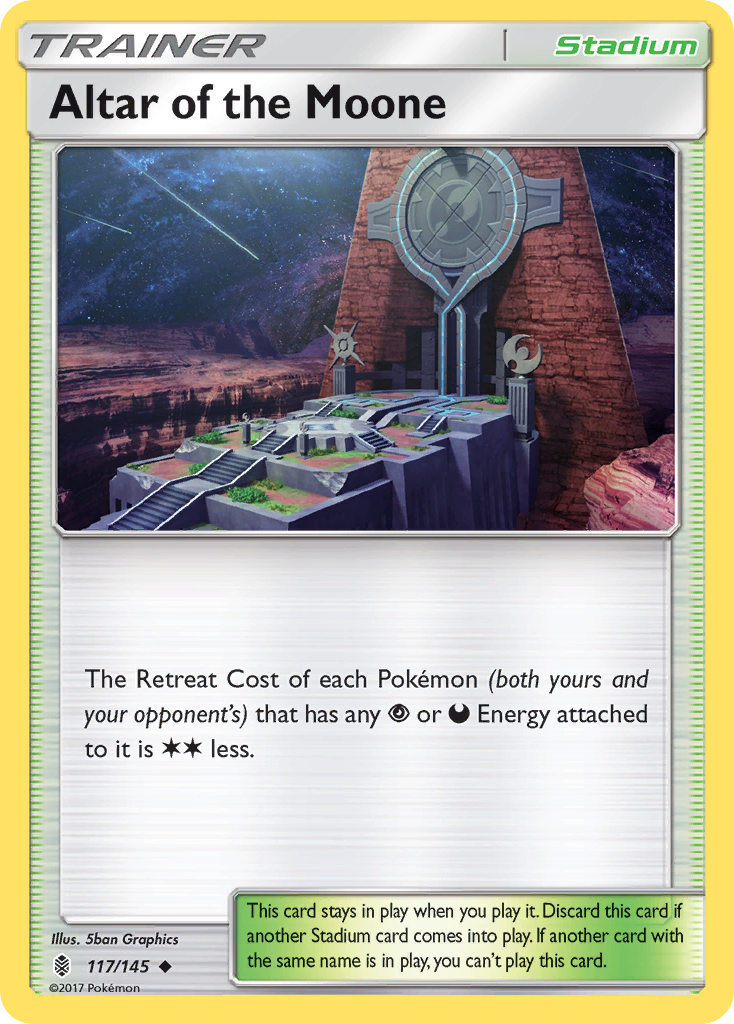 Altar of the Moone – Guardians Rising 117/145 Pokémon card