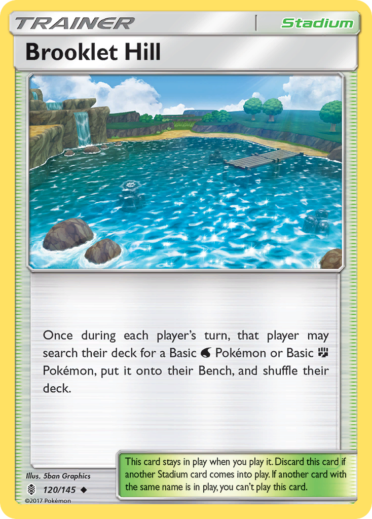 Brooklet Hill – Guardians Rising 120/145 Pokémon card