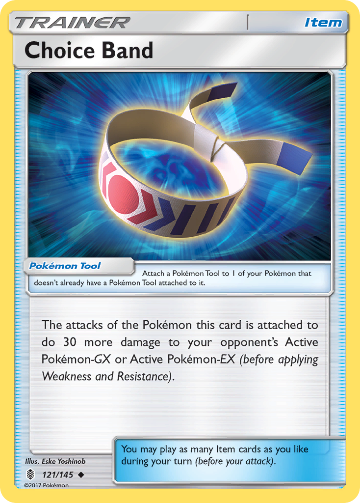 Choice Band – Guardians Rising 121/145 Pokémon card