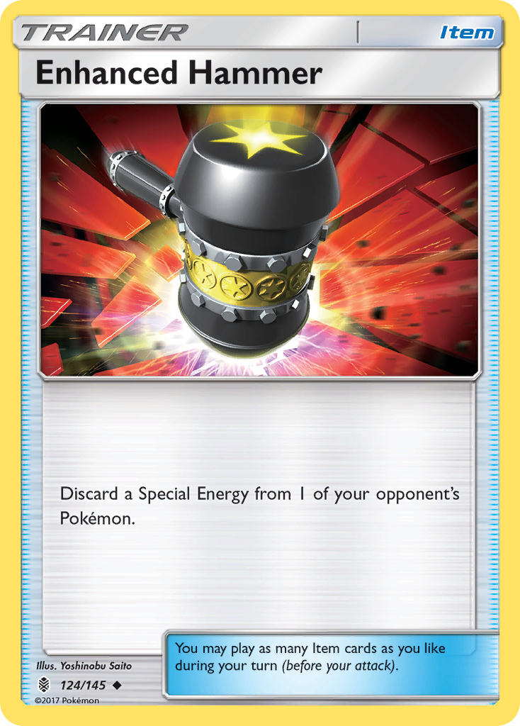 Enhanced Hammer – Guardians Rising 124/145 Pokémon card
