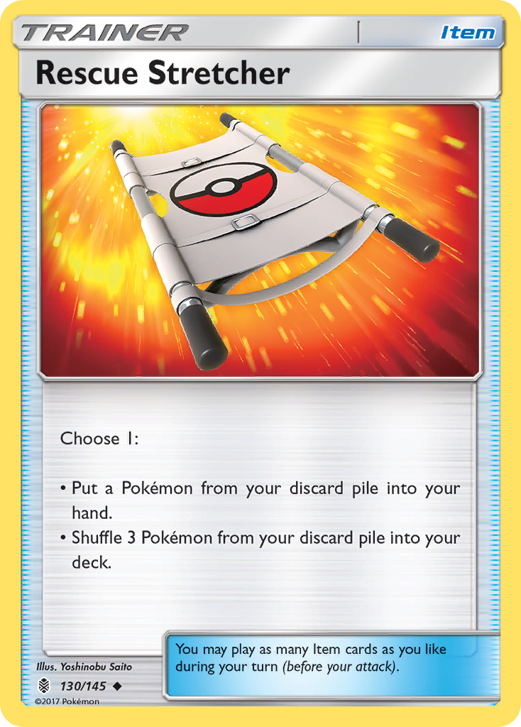 Rescue Stretcher – Guardians Rising 130/145 Pokémon card