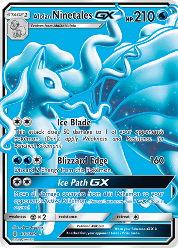 Alolan Ninetales-GX - Guardians Rising 132