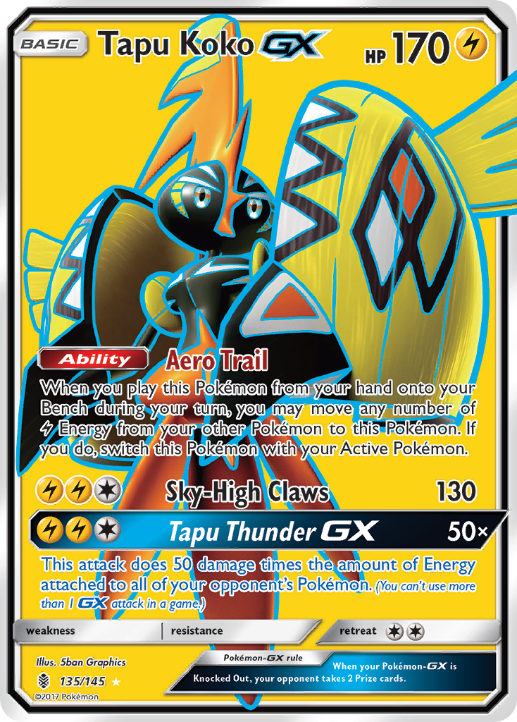 Tapu Koko-GX – Guardians Rising 135/145 Pokémon card