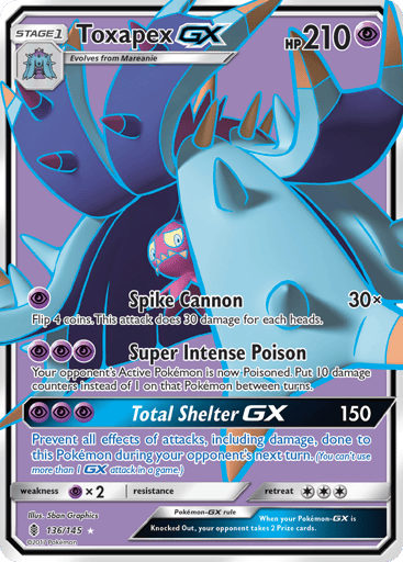 Toxapex-GX - Guardians Rising 136