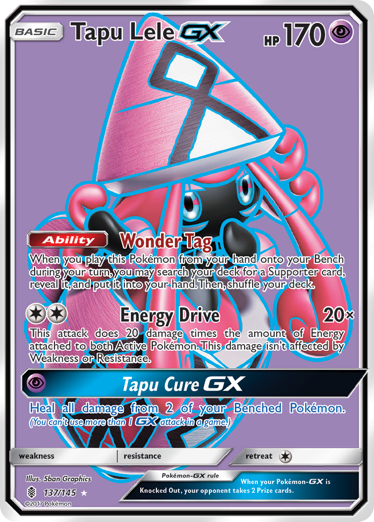 Tapu Lele-GX – Guardians Rising 137/145 Pokémon card