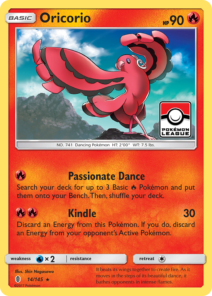 Oricorio – Guardians Rising 14/145 Pokémon card