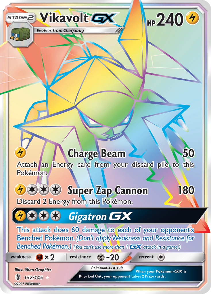 Vikavolt-GX – Guardians Rising 152/145 Pokémon card