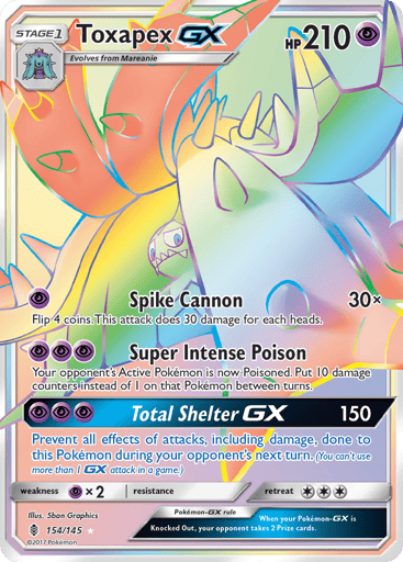 Toxapex-GX - Guardians Rising 154