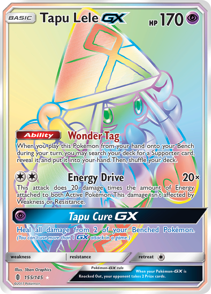 Tapu Lele-GX – Guardians Rising 155/145 Pokémon card