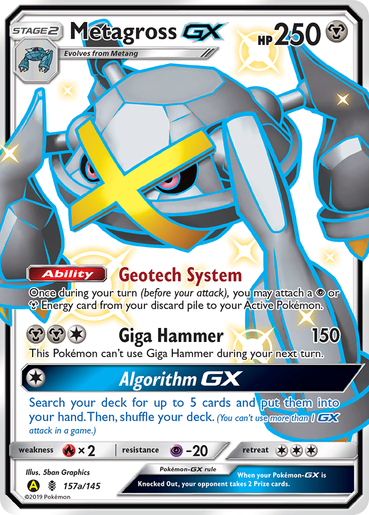Metagross-GX – Guardians Rising 157a/145 Pokémon card