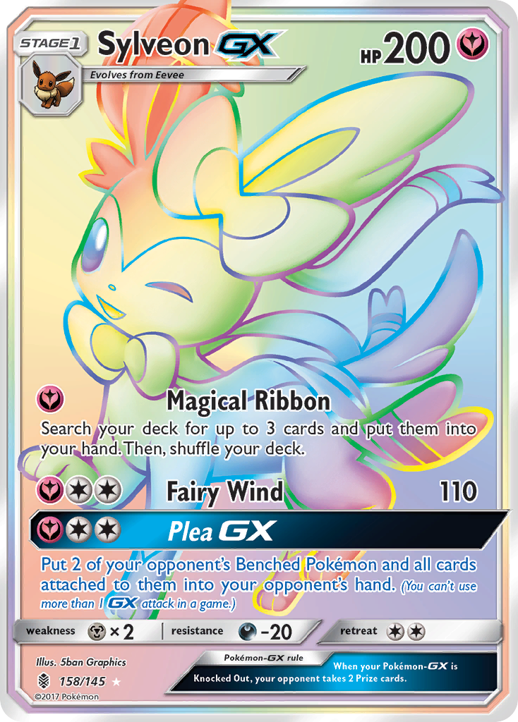 Sylveon-GX – Guardians Rising 158/145 Pokémon card