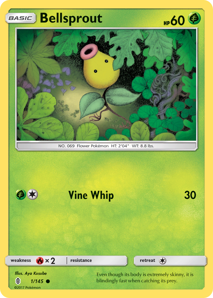 Bellsprout – Guardians Rising 1/145 Pokémon card