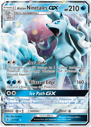 Alolan Ninetales-GX - Guardians Rising 22