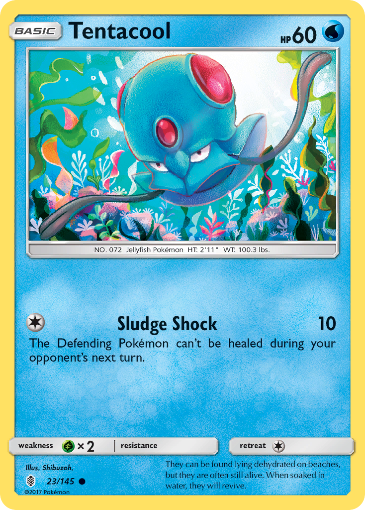 Tentacool – Guardians Rising 23/145 Pokémon card