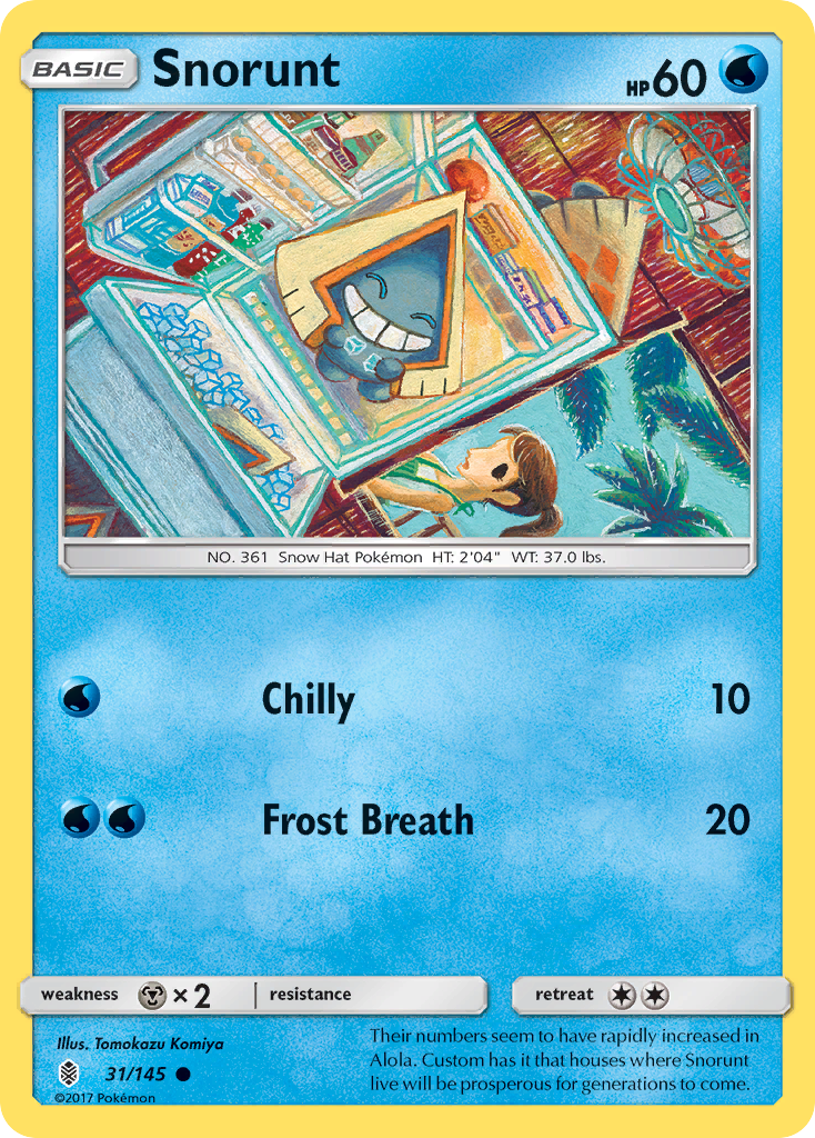 Snorunt – Guardians Rising 31/145 Pokémon card