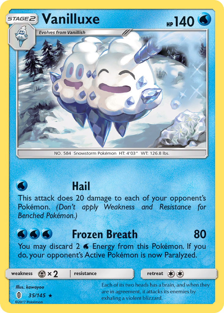 Vanilluxe – Guardians Rising 35/145 Pokémon card