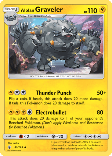 Alolan Graveler - Guardians Rising 41
