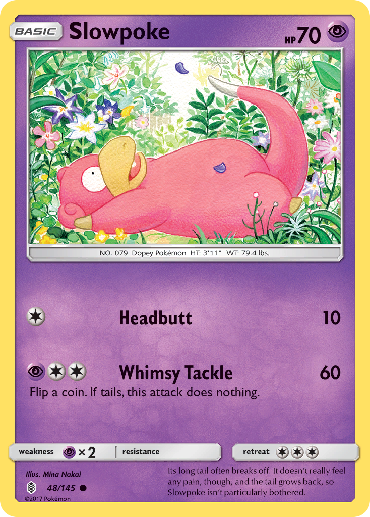 Slowpoke – Guardians Rising 48/145 Pokémon card