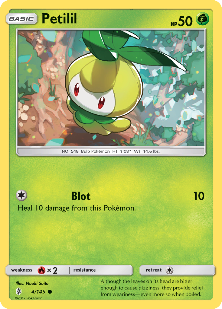 Petilil – Guardians Rising 4/145 Pokémon card