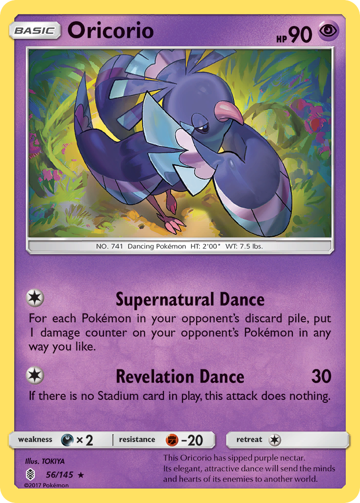 Oricorio – Guardians Rising 56/145 Pokémon card