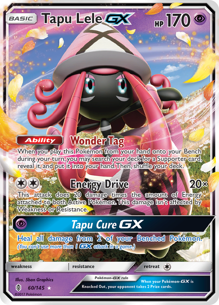 Tapu Lele-GX – Guardians Rising 60/145 Pokémon card