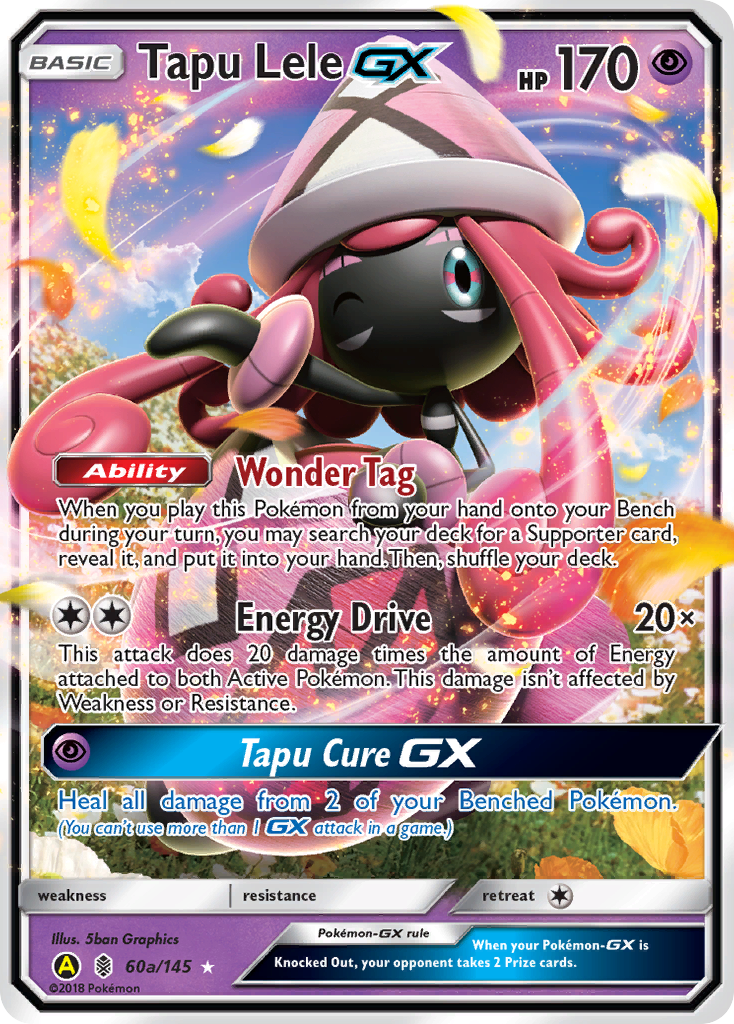 Tapu Lele-GX – Guardians Rising 60a/145 Pokémon card