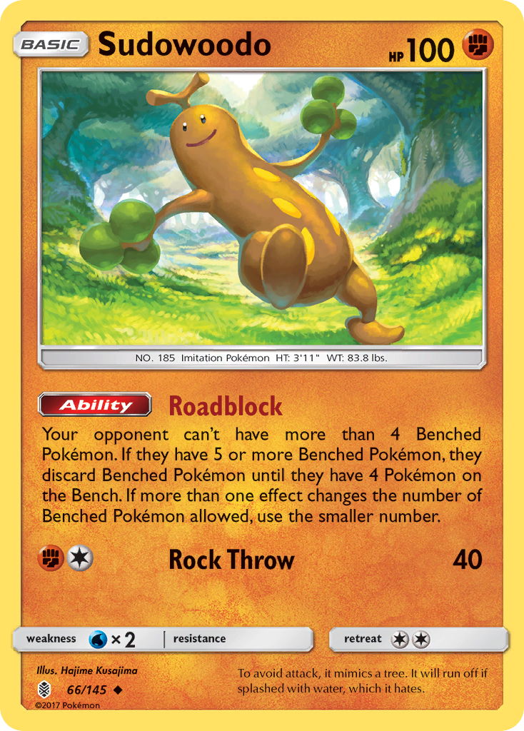 Sudowoodo – Guardians Rising 66/145 Pokémon card